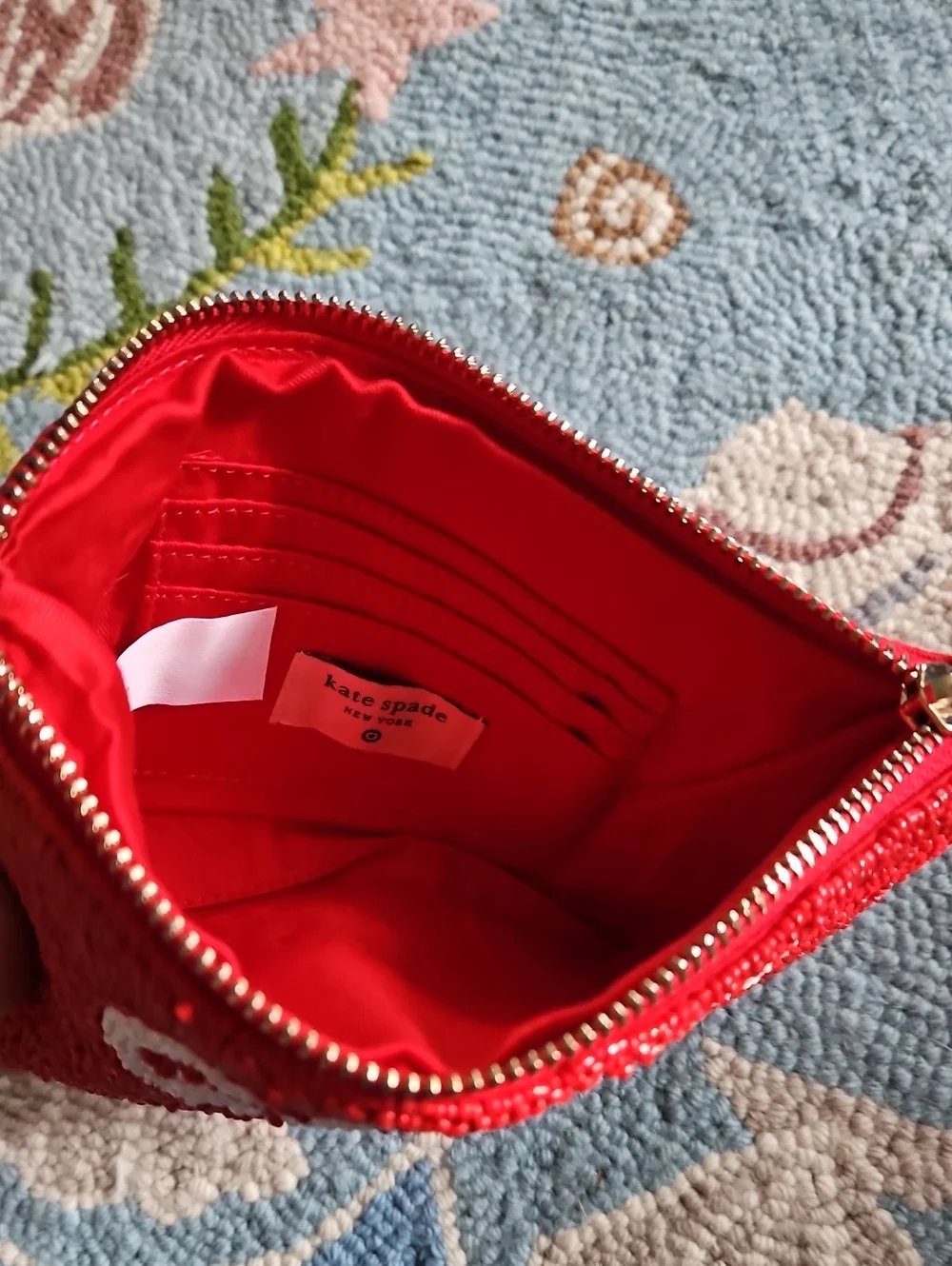 Kate Spade 'Going to Target' Beaded Pouch